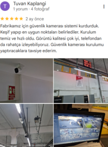 NDUSTRIO fabrika güvenlik kamera sistemi referansı