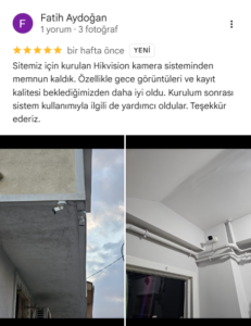 darica huzur sitesi guvenlik kamera sistemi musteri yorumu