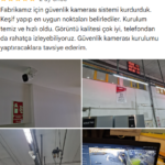NDUSTRIO fabrikasında kurulan Hikvision güvenlik kamera sistemi hakkında müşteri yorumu