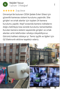 umraniye cesa selale evleri kamera yorumu
